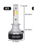 LED H1 - DAWNKNIGHT K7C 6000K, снимка 1