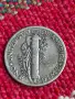 Сребърна монета дайм one dime 1943, снимка 2