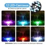 Комплект филтър за езерце с помпа Biling 2500 л/ч 40W и RGB LED осветление – Чисто нов, снимка 3