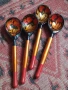 Руски рисувани лъжици дървени 53661, снимка 2