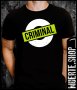 Черна тениска с щампа CRIMINAL ROUND, снимка 1 - Тениски - 41347416