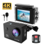 Екшън камера C16 – 4K/30fps с външен микрофон WIFI и дистанционно /SPK063/, снимка 1 - Камери - 44513261