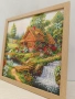 Диамантен гоблен 25 х 25 см готов изработен в дървена рамка , снимка 3