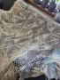 плетена,бежева покривка за легло/ маса-  236/ 200, снимка 4