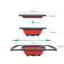 Сгъваема правоъгълна кошница за измиване и изцеждане на плодове и зеленчуци, снимка 2