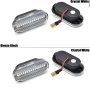 LED динамични мигачи за VW Golf 3/4, Passat 3BG, SEAT Ibiza, Skoda Octavia, Ford – Бели кристални, снимка 2