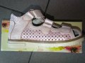Розови сандали от естествена кожа, ширината се регулира, закрити пръсти. , снимка 4