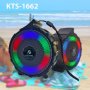 Колонка Bluetooth Radio USB  KTS-1662 BT/ FM / МП3 със светомузика, снимка 1