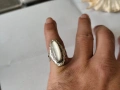 Сребърен пръстен 925 със седеф, снимка 7