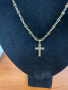 Златен синджир с кръст 8,34, снимка 1 - Колиета, медальони, синджири - 44925437
