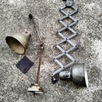 Стари индустриални лампи , снимка 1 - Антикварни и старинни предмети - 44144682