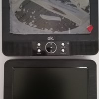 LCD Монитор за автомобил 7'' TFT Преносим DVD плейър с два екрана, снимка 1 - Друга електроника - 35713892