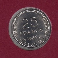 25 франка 1982, Коморски острови, снимка 1 - Нумизматика и бонистика - 38655389