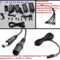 Адаптор Захранващ Блок Зарядно CCTV Захранване Захранващ Адаптер 12V3A 12V2A 12V1A 12V4А 12V6A 12V5А, снимка 1 - IP камери - 41371692