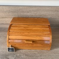 Дървена кутия за хляб, снимка 4 - Органайзери - 21078904