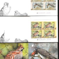 Чисти марки в карнетка Европа СЕПТ Птици 2019 България, снимка 1 - Филателия - 41543108