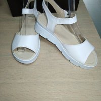 НАМАЛЕНИЕ-Дамски сандали естествена кожа м. 203 бяли, снимка 4 - Сандали - 41323964
