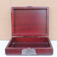 Дървена кутия за бижута със сребърен обков, снимка 8 - Антикварни и старинни предмети - 42234502