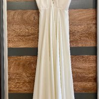 Красива бяла рокля за бременни FOTEVA Fashion House, снимка 1 - Рокли - 41633947