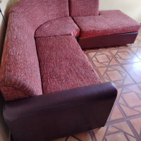 Разтегателен ъглов диван с ракла, снимка 3 - Дивани и мека мебел - 44596455