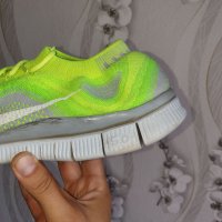 маратонки  Nike Free Flyknit+ Volt Electric  номер 44,5-45,5 , снимка 13 - Маратонки - 37012576