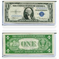 USA 🇺🇸 $ 1 DOLLAR 1935-A ОГЛЕДАЛЕН СЕРИЕН НОМЕР XF +, снимка 2 - Нумизматика и бонистика - 38850765
