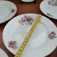 Стар български порцелан чинии плитки, снимка 5 - Антикварни и старинни предмети - 35849186