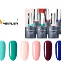 UV&LED ГЕЛ ЛАК 3 В 1 - 6 ЦВЯТА КОМПЛЕКТ VENALISA - В11, снимка 1 - Продукти за маникюр - 41496384