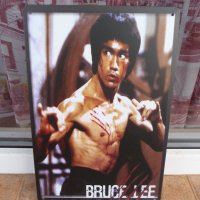 Bruce Lee метална табела Брус Лий карате кунг фу дракон бойни изкуства, снимка 1 - Декорация за дома - 44185868