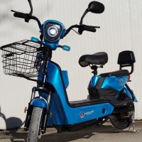 Електрически скутер EcoWay 350 вата модел MK-K син цвят 20Ah батерия, снимка 1 - Мотоциклети и мототехника - 40409988