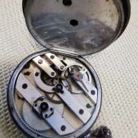 сребърен джобен часовник, снимка 11 - Джобни - 41711425