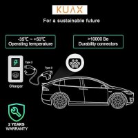 Ново KUAX EV Зарядно - 7.2KW, 32A, Type 2 Кабел, 7m, IP54 Кола Автомобил, снимка 3 - Друга електроника - 42741409