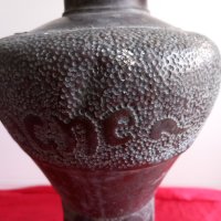 Рядка Голяма Старинна Бронзова Газена Лампа 19Век, снимка 2 - Антикварни и старинни предмети - 44413503