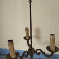 Стара настлона лампа тип свещник, снимка 4 - Настолни лампи - 44569083