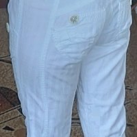 Дамски бели панталонки M, L/28, 29, 30, 31+подарък блуза M, L, снимка 7 - Къси панталони и бермуди - 40940845