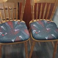 Разтегателна дървена маса с 6 стола в комплект, снимка 7 - Маси - 44595083