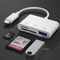 USB-C четец за карти microSD и SD, снимка 3 - Други - 41016576