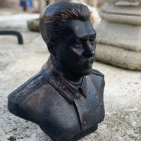 Бронзов бюст,статуетка,преспапие на Й.В.Сталин, снимка 4 - Други - 39246916