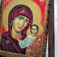 Икона на света Богородица с Младенеца, снимка 3 - Икони - 44291665