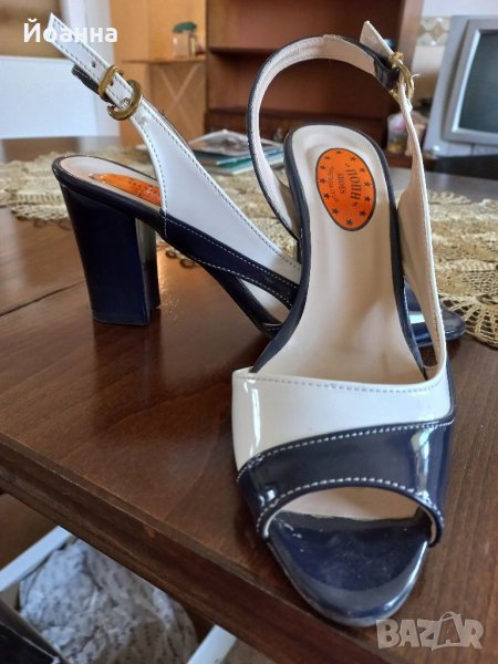 Лачени обувки на ток, снимка 1