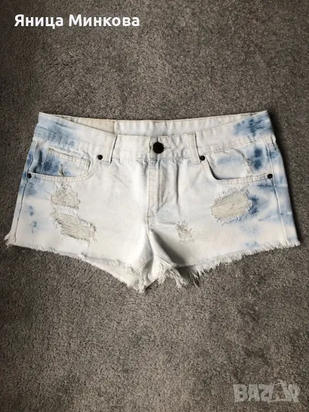 Дамски къси дънкови панталони, снимка 1