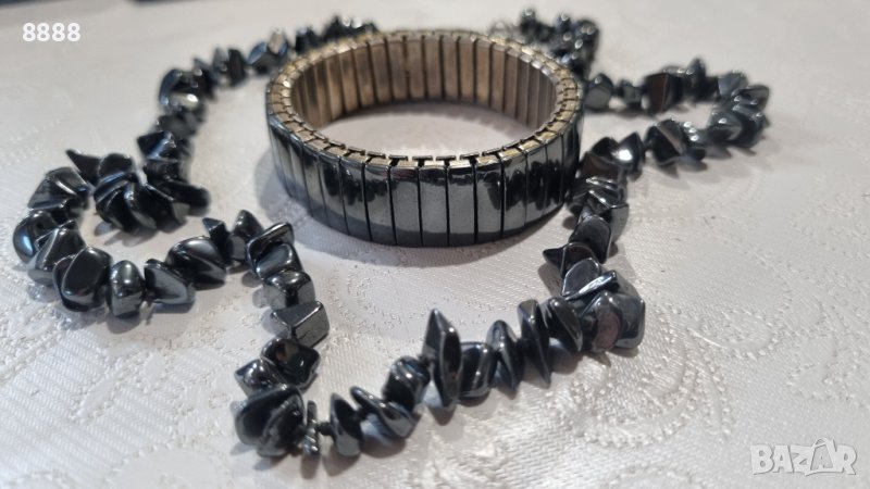 Колие и гривна от Хематит , снимка 1