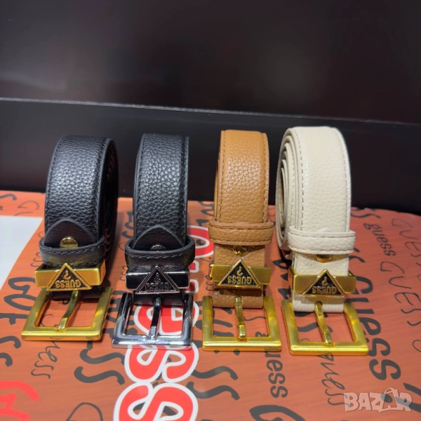 колани от естествена кожа в кутия guess, снимка 1