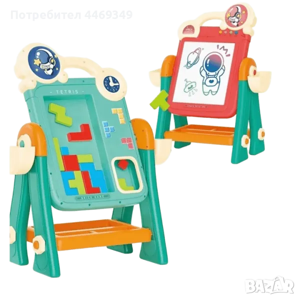Детска двустранна дъска - за рисуване и Тетрис игра, снимка 1