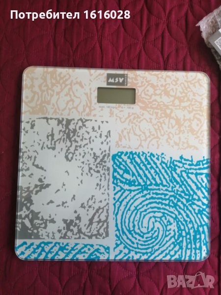 Електронен стъклен кантар за тегло до 180 кг., снимка 1