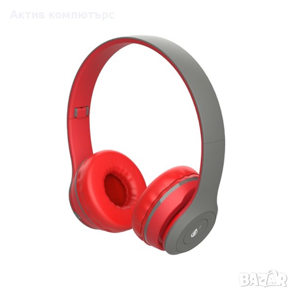 Слушалки с Bluetooth Moveteck C6391 Red, снимка 1