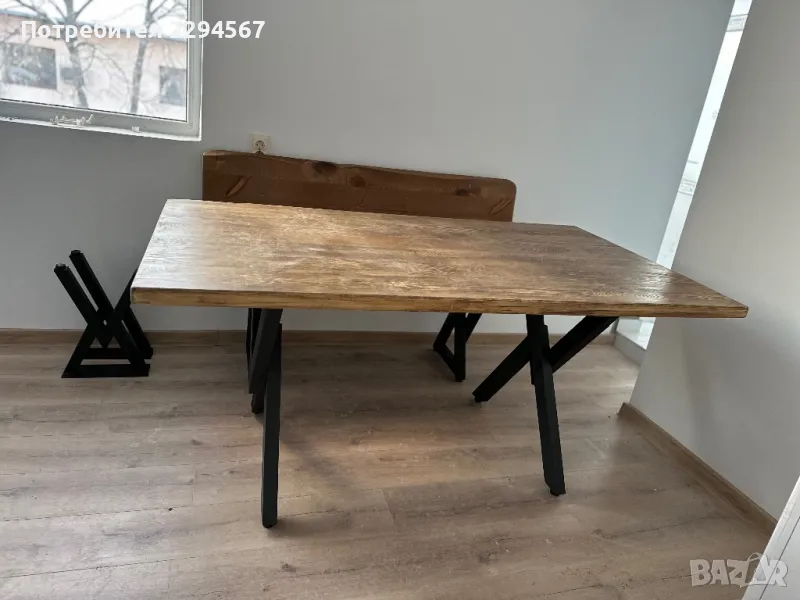 Маси и пейки от масив , снимка 1