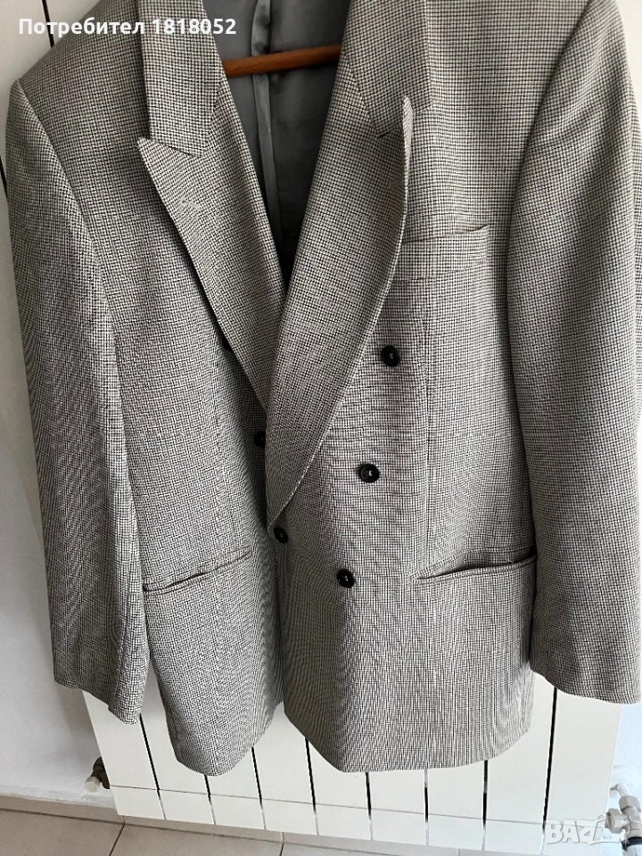 Мъжко леко сако в десен пепит, снимка 1