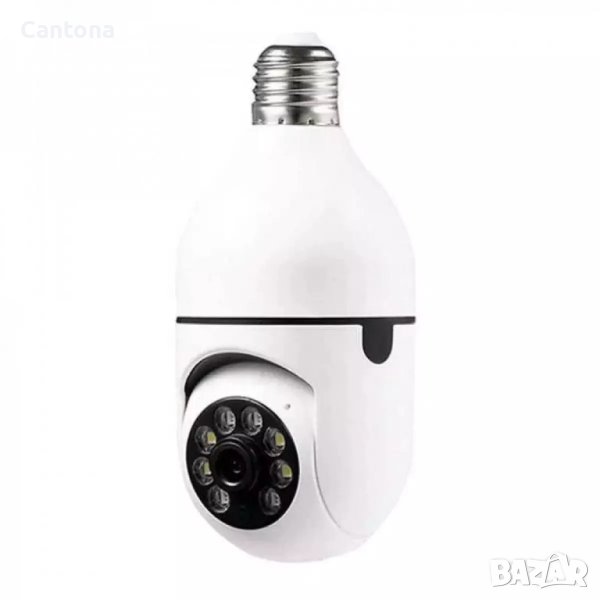 PTZ панорамна камера с 360° въртене, 5 Mpx, Full HD, Wi Fi , SD слот, LED лампа, снимка 1
