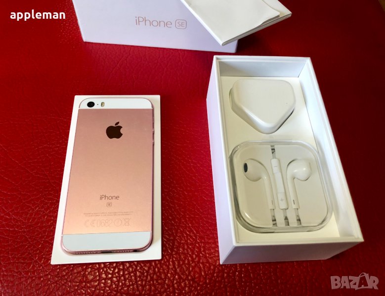 Apple iPhone SE 16Gb Rose Gold Фабрично отключен Айфон телефон, снимка 1